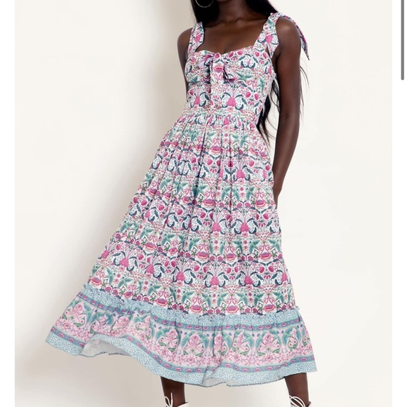 Blackmilk Dresses & Skirts - BlackMilk Kingfisher Garden Sweet Tie Dress
